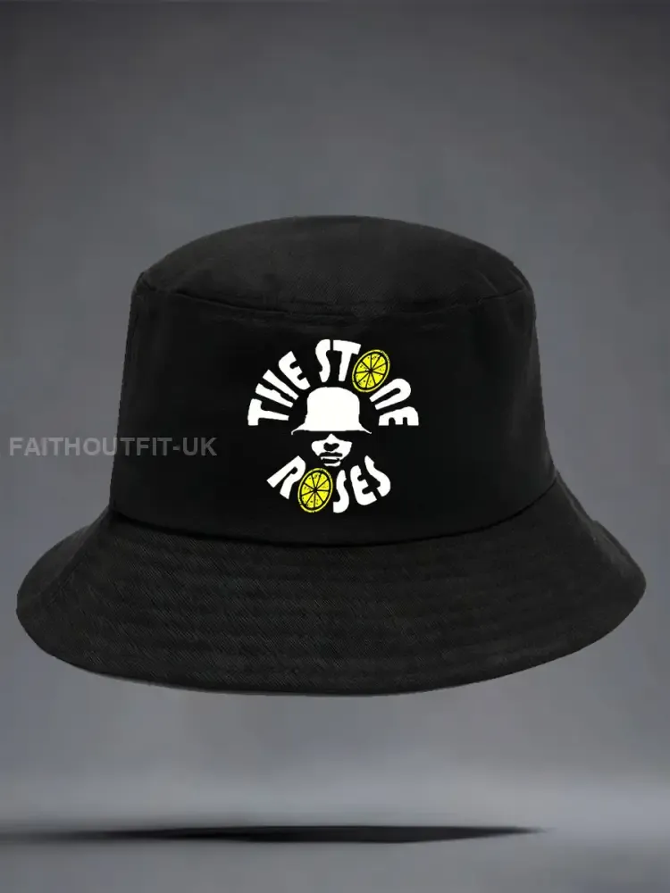 Unisex Roses Music Lover Lemon Printed Hat - Black · ONE
