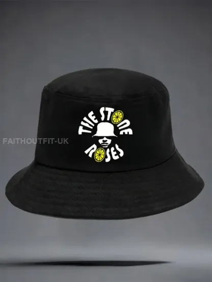 Unisex Roses Music Lover Lemon Printed Hat - Black · ONE