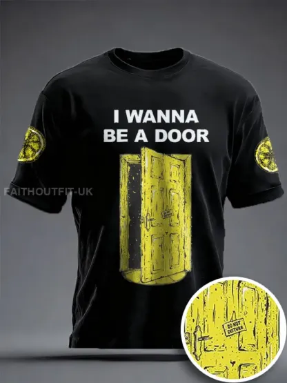 Unisex I Wanna Be Adored Lemon Roses Music Lover Printed T-shirt