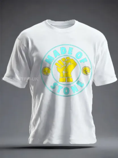 Unisex Lemon Roses Music Lover Printed T-shirt