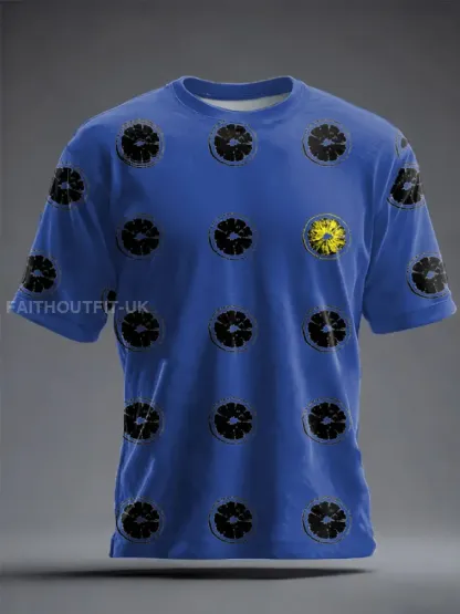 Unisex Lemon Roses Music Lover Printed T-shirt