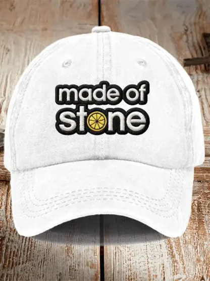 Unisex Lemon Roses Music Lover Print Hat