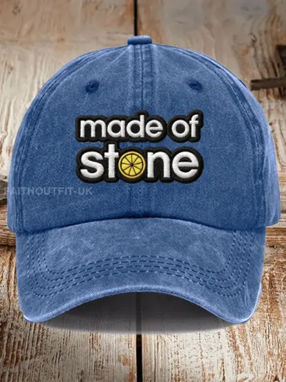 Unisex Lemon Roses Music Lover Print Hat