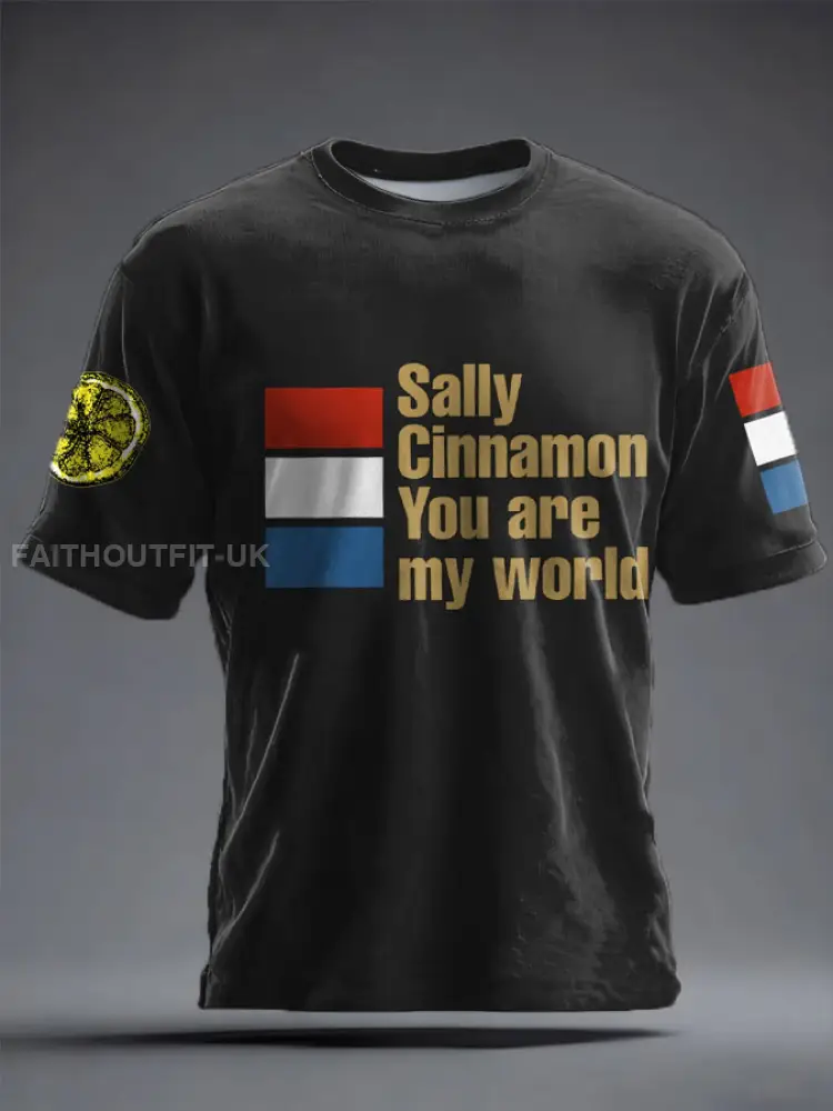 Unisex Lemon Roses Music Lover Printed T-shirt