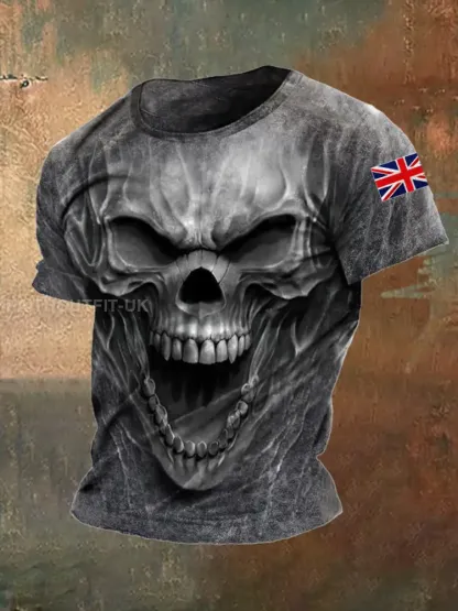 Men’s Skull Short Sleeves T-shirt