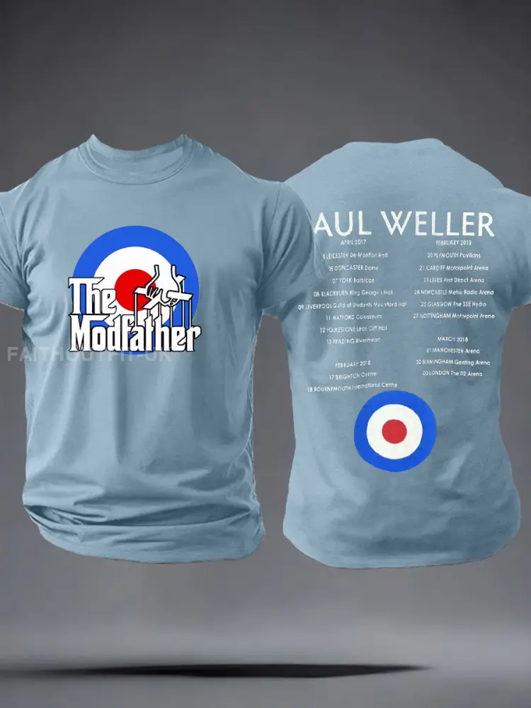 Men's The Modfather imitation cotton short-sleeved T-shirt