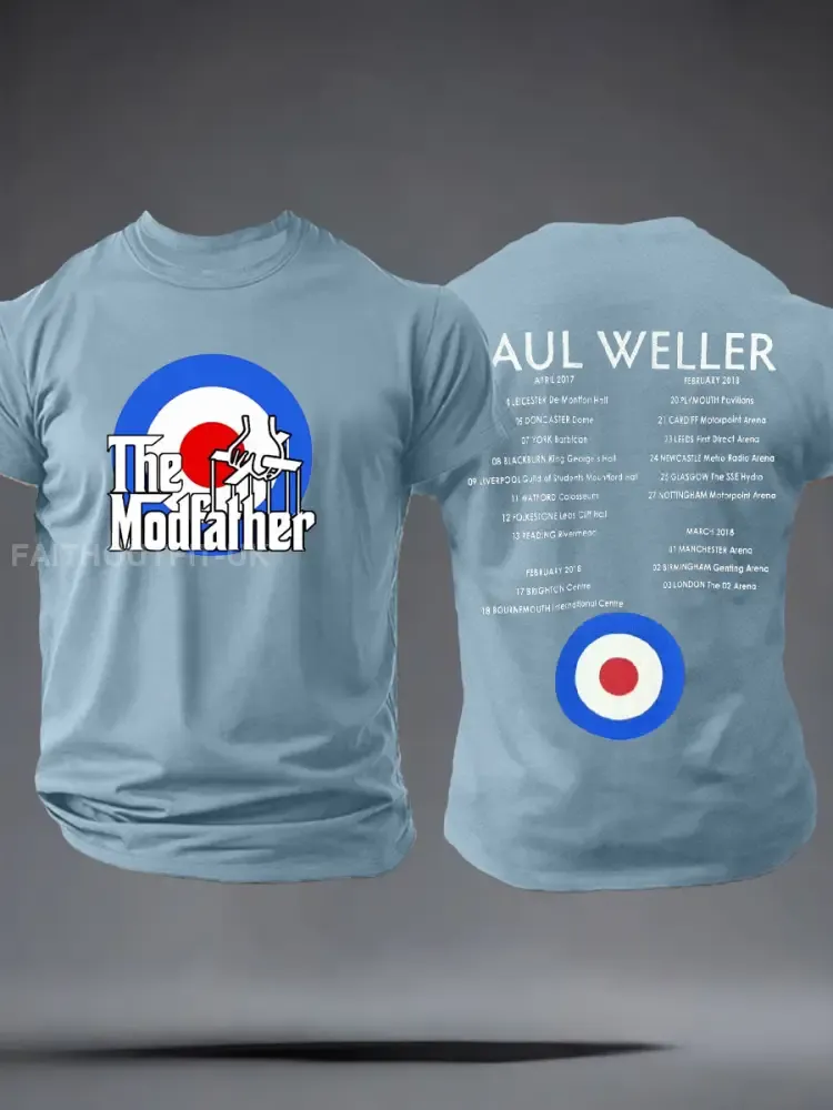 Men's The Modfather imitation cotton short-sleeved T-shirt