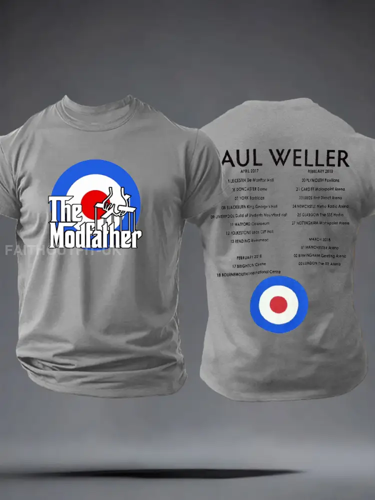 Men's The Modfather imitation cotton short-sleeved T-shirt