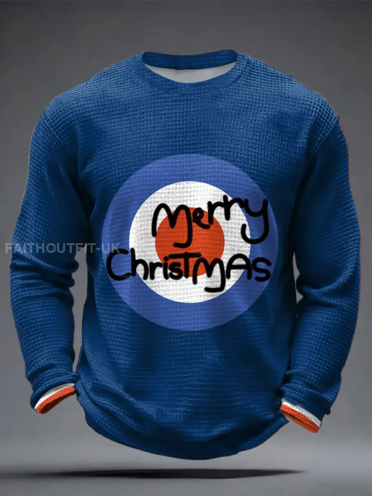 Men’s Modfather UK Music Mods Lover Printed Waffle Tops
