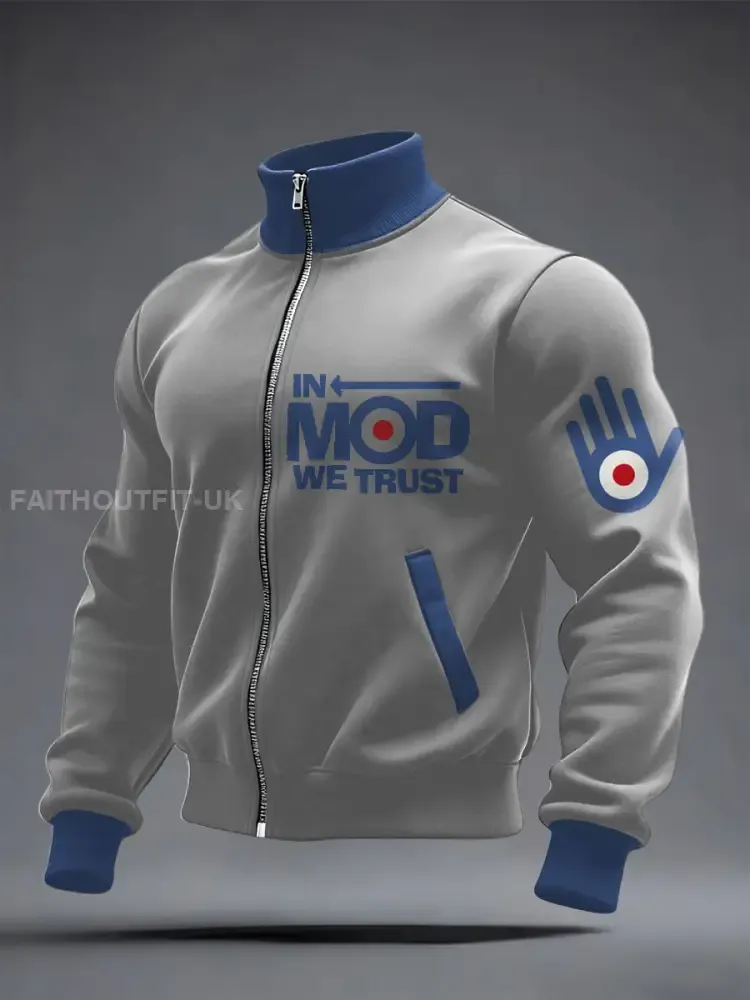 Men’s Modfather UK Music Mods Lover Printed Coat
