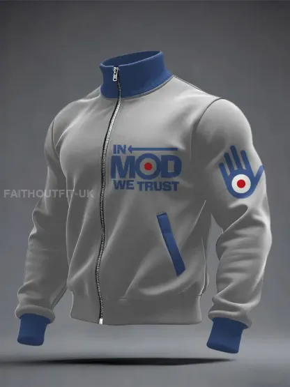 Men’s Modfather UK Music Mods Lover Printed Coat