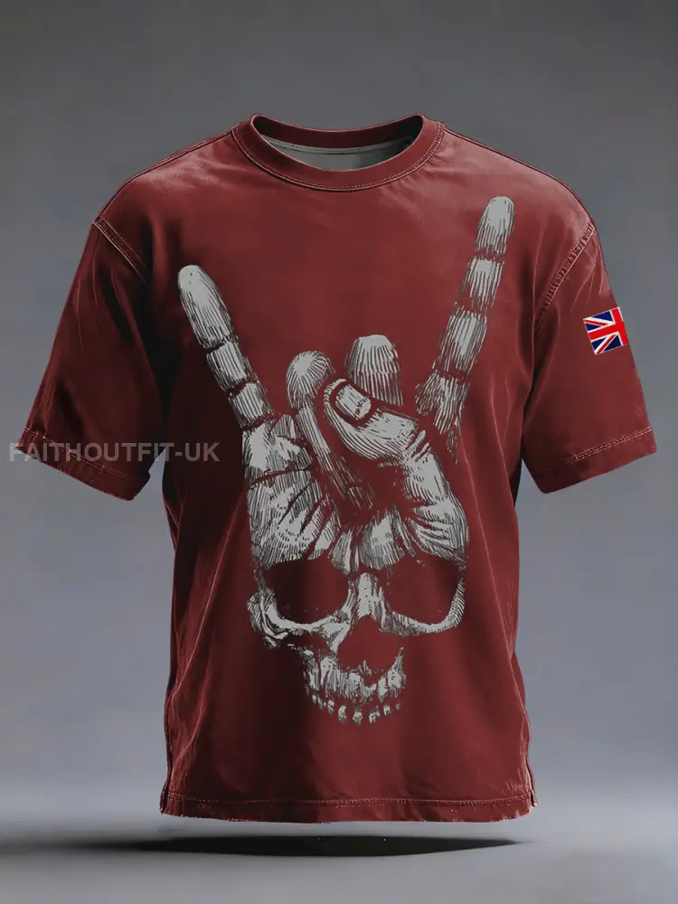 Men’s Skull Short Sleeves T-shirt
