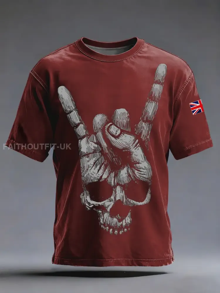 Men’s Skull Short Sleeves T-shirt