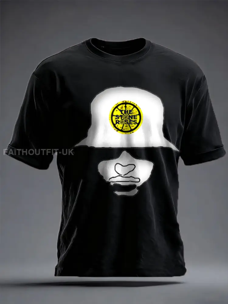 Unisex Lemon Roses Music Lover Printed T-shirt