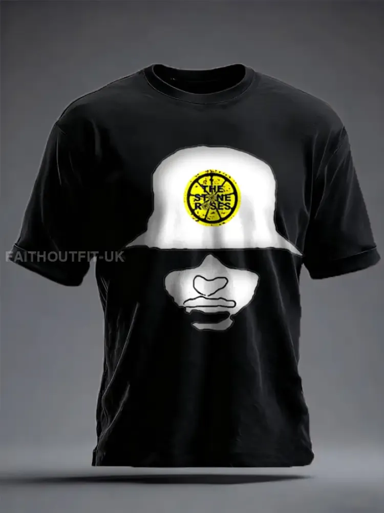 Unisex Lemon Roses Music Lover Printed T-shirt