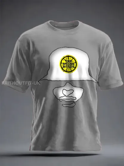 Unisex Lemon Roses Music Lover Printed T-shirt