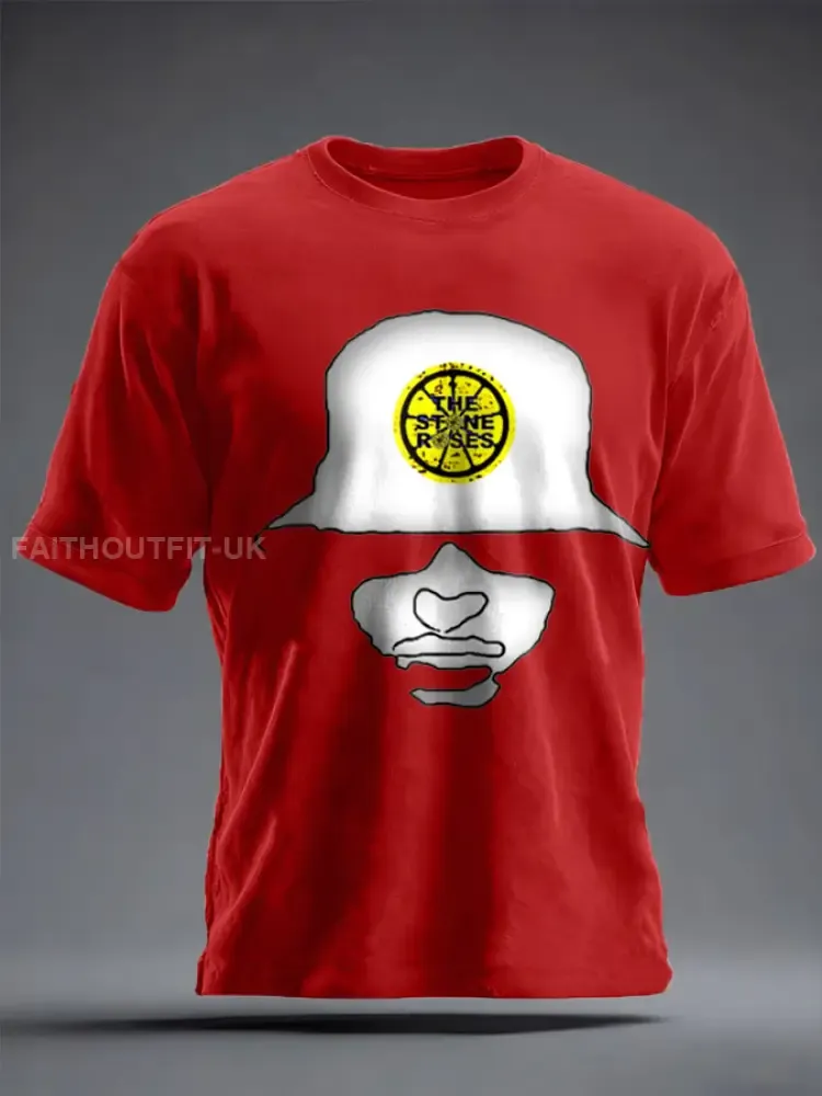 Unisex Lemon Roses Music Lover Printed T-shirt