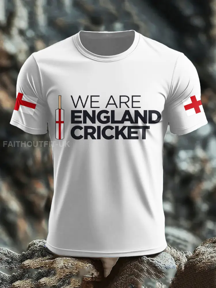 Men’s UK Cricket Printed T-shirt