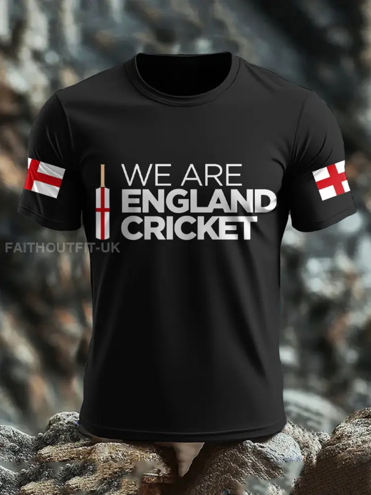 Men’s UK Cricket Printed T-shirt