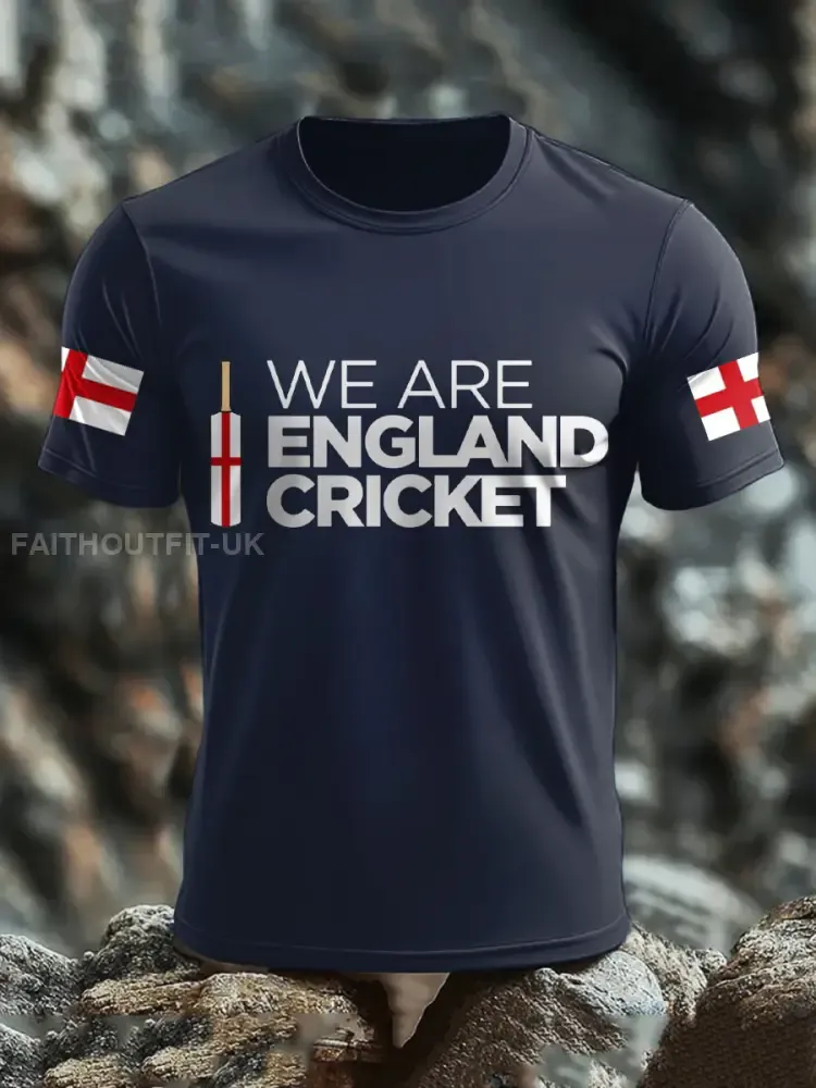 Men’s UK Cricket Printed T-shirt