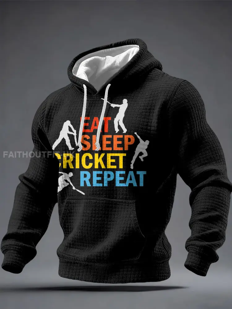 Men’s UK Cricket Printed Hoodie