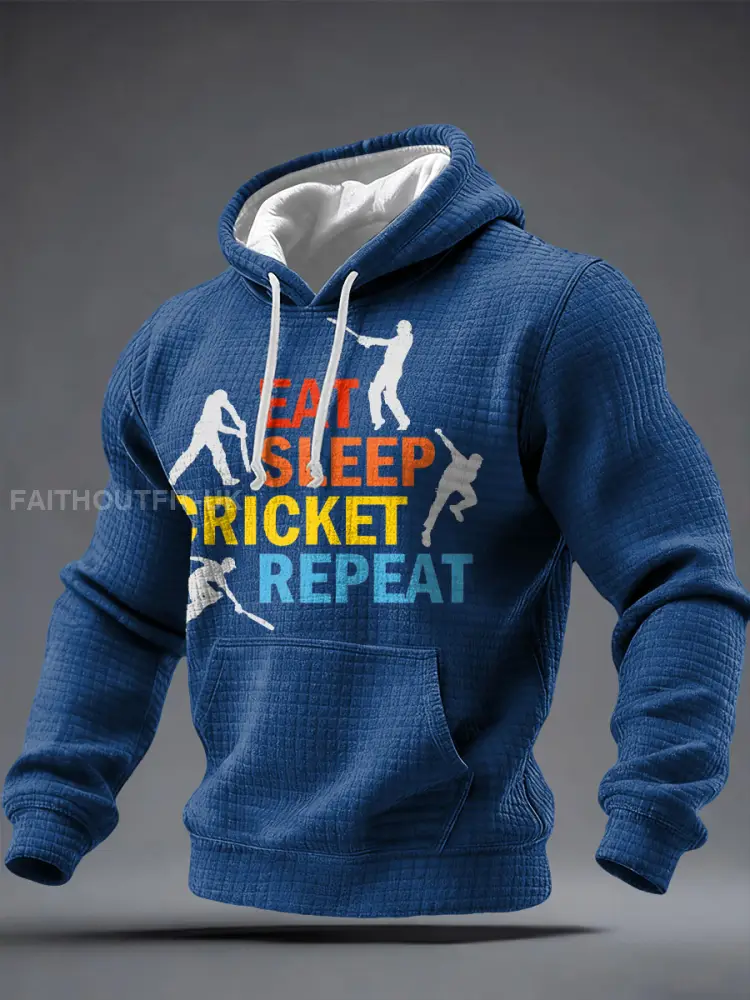 Men’s UK Cricket Printed Hoodie