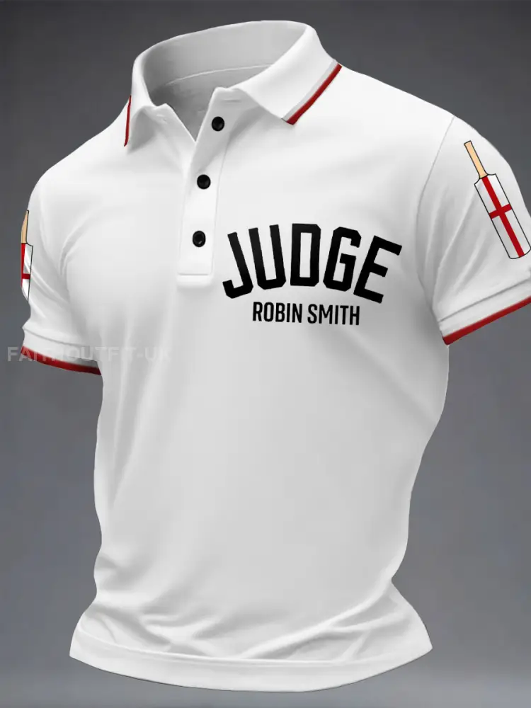 Men’s UK Cricket The Judge Legend Printed Casual Tops