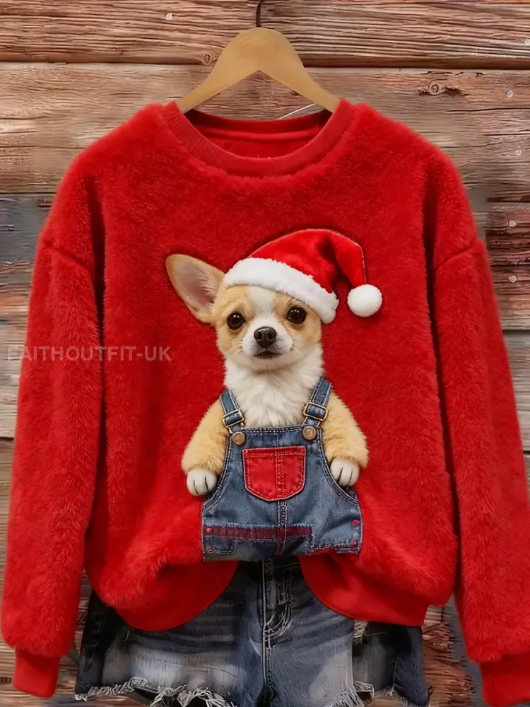 Women’s Retro Animal Art Print Comfortable Flannel Top