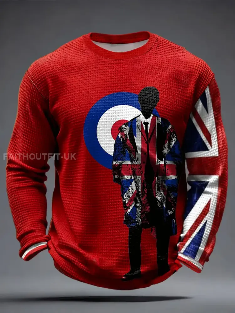 Men’s UK Mods Music Lover Printed Waffle Tops
