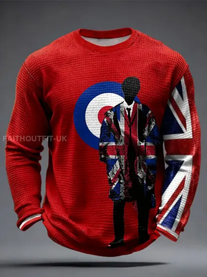 Men’s UK Mods Music Lover Printed Waffle Tops