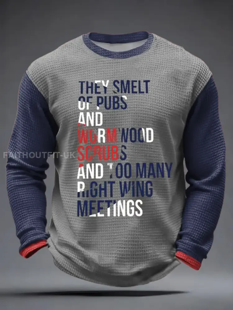 Men’s UK Mods Music Lover Waffle Long Sleeve T-Shirt