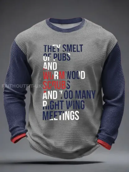 Men’s UK Mods Music Lover Waffle Long Sleeve T-Shirt