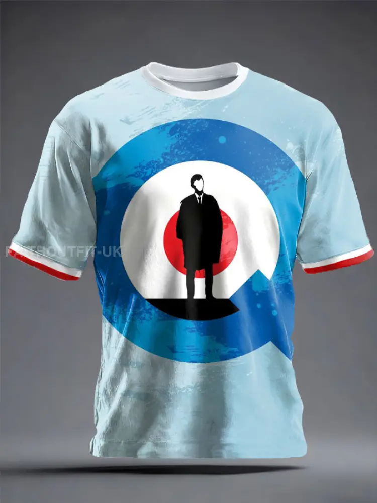 Unisex UK Mod Music Lover Printed T-shirt