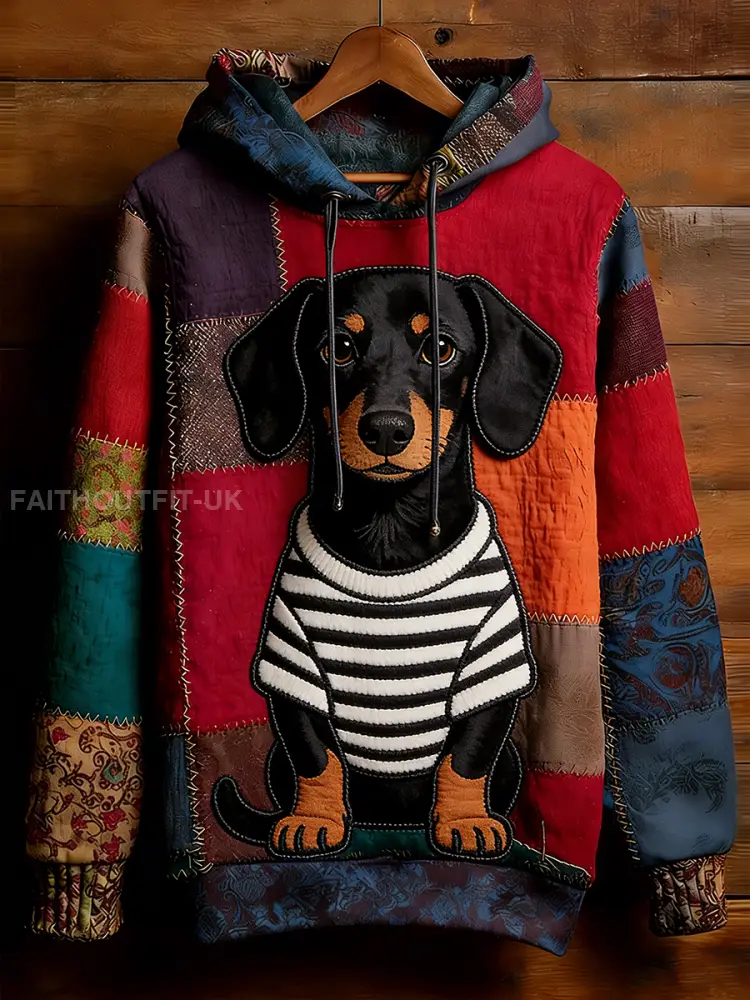 Unisex Retro Animal Art Print Comfortable Casual Sweatshirt