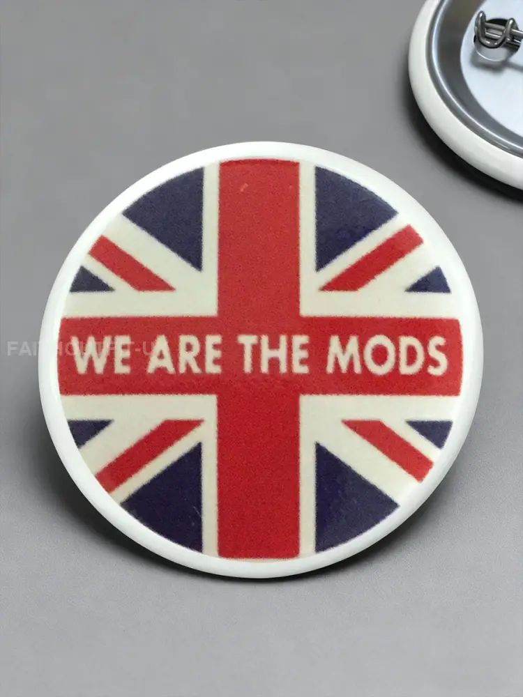 UK Mods Music Lover Printed Pins - As picture · ONE