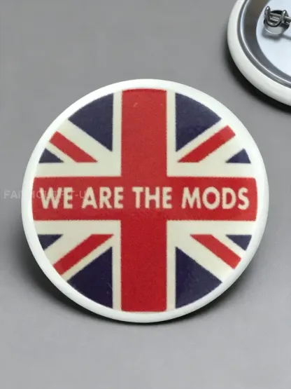 UK Mods Music Lover Printed Pins - As picture · ONE