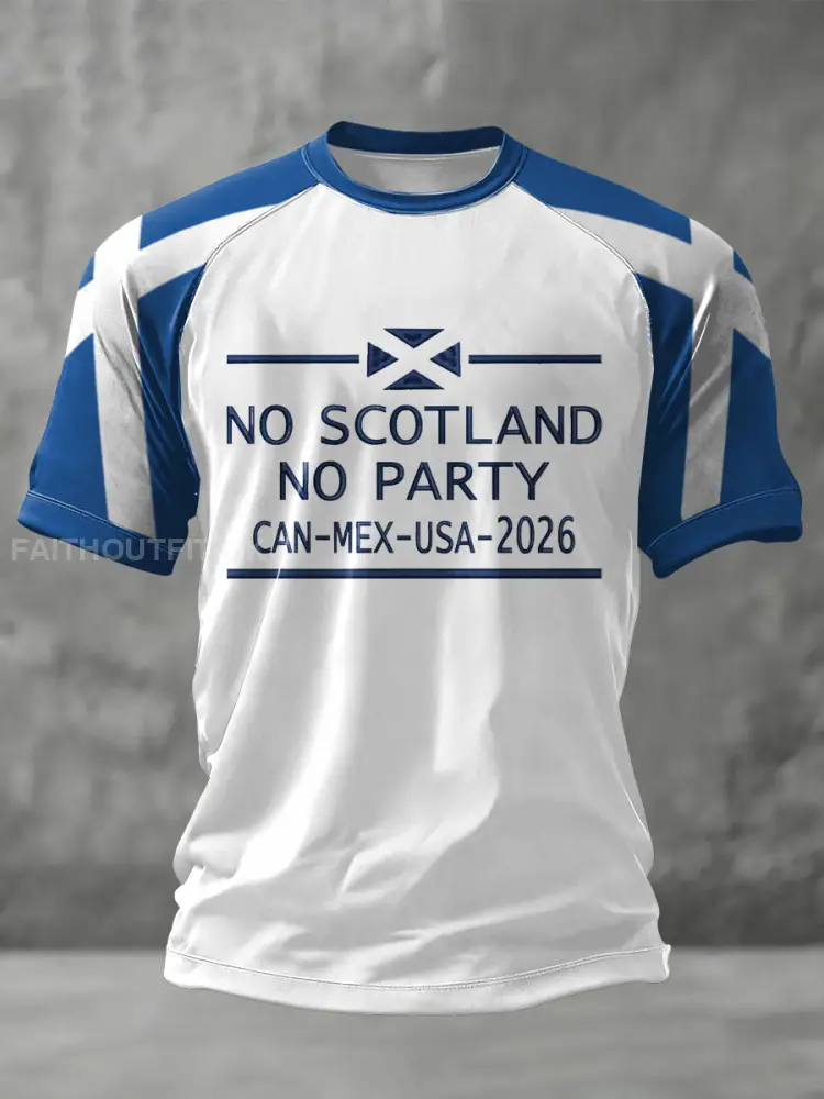 Unisex UK Football Lover Scotland We’ll Be Coming 2026 Printed T-shirt