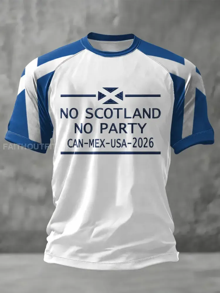 Unisex UK Football Lover Scotland We’ll Be Coming 2026 Printed T-shirt