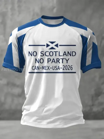 Unisex UK Football Lover Scotland We’ll Be Coming 2026 Printed T-shirt