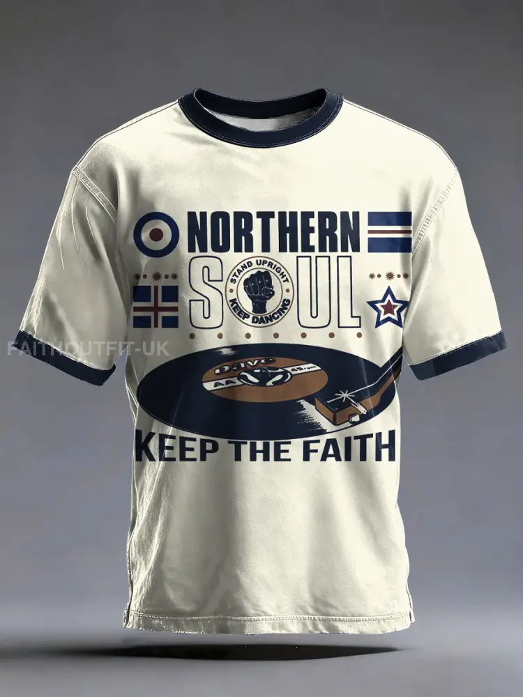 Men’s UK Music Northern Soul Lover short sleeves t-shirt