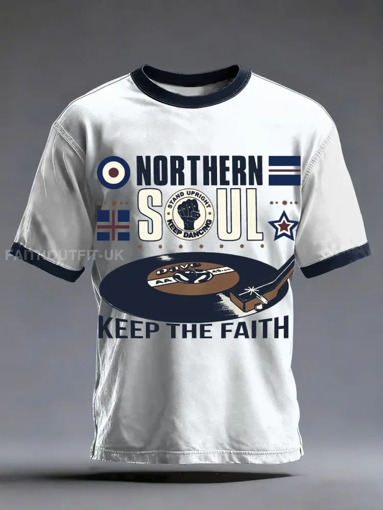 Men’s UK Music Northern Soul Lover short sleeves t-shirt