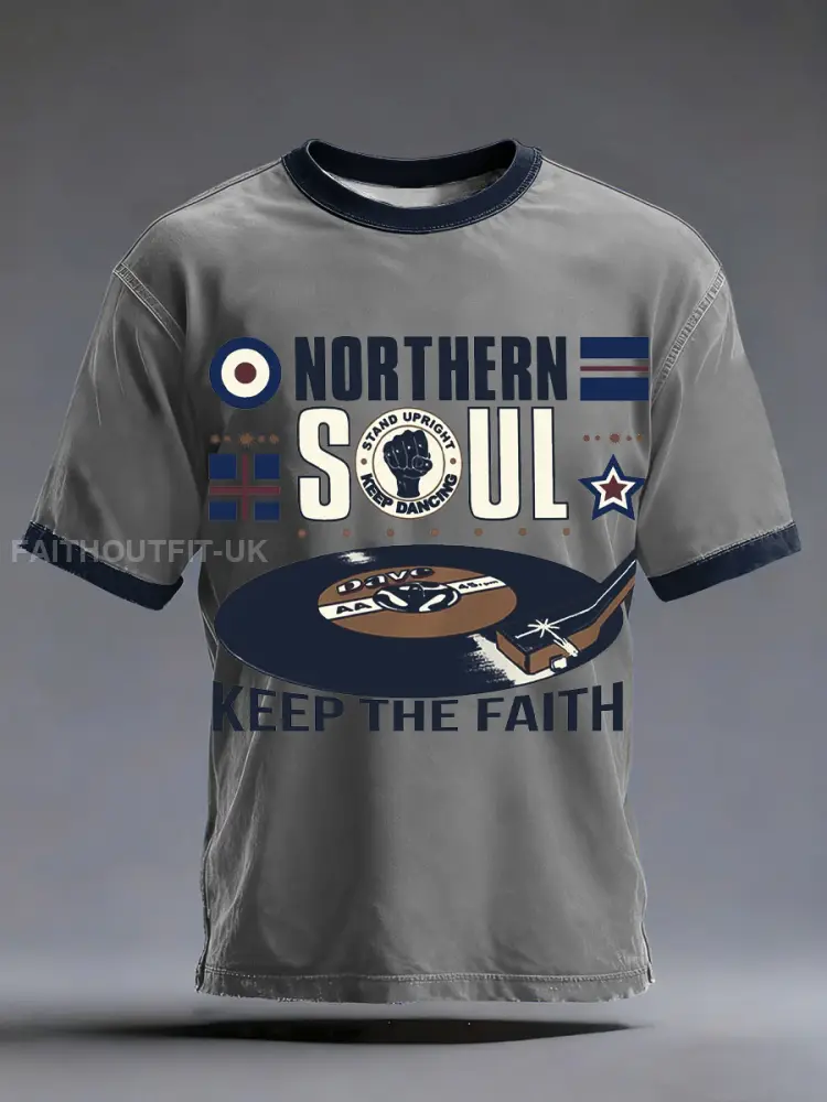 Men’s UK Music Northern Soul Lover short sleeves t-shirt