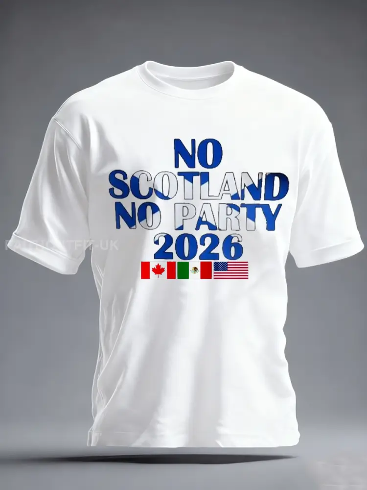Men’s UK Football Lover 2026 Printed imitation cotton short-sleeved T-shirt