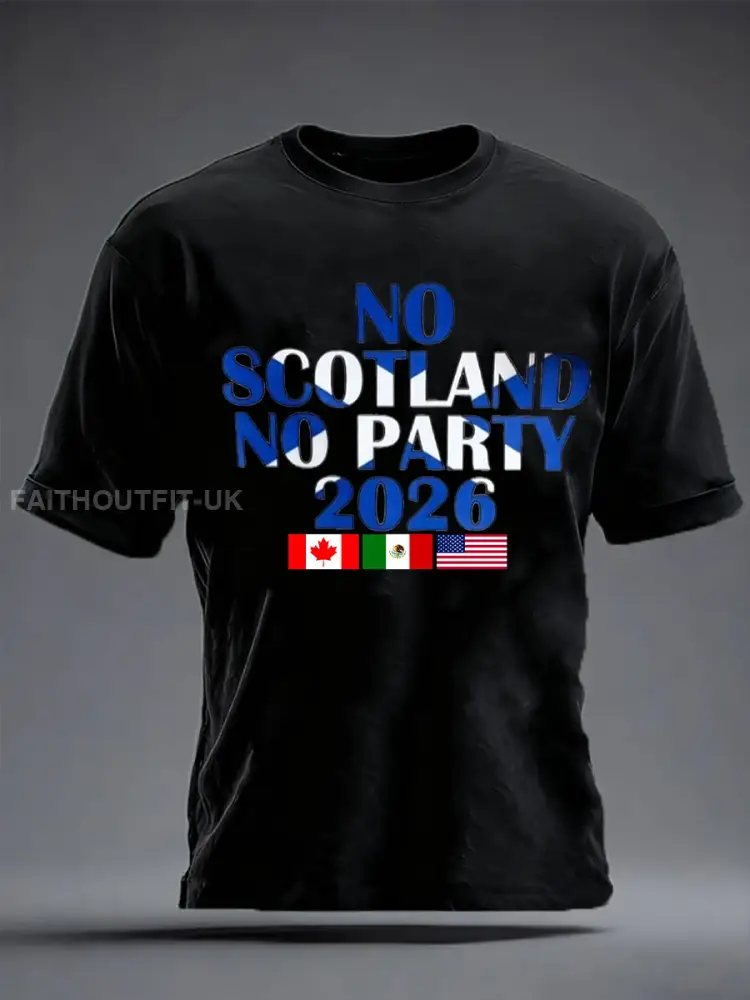 Men’s UK Football Lover 2026 Printed imitation cotton short-sleeved T-shirt