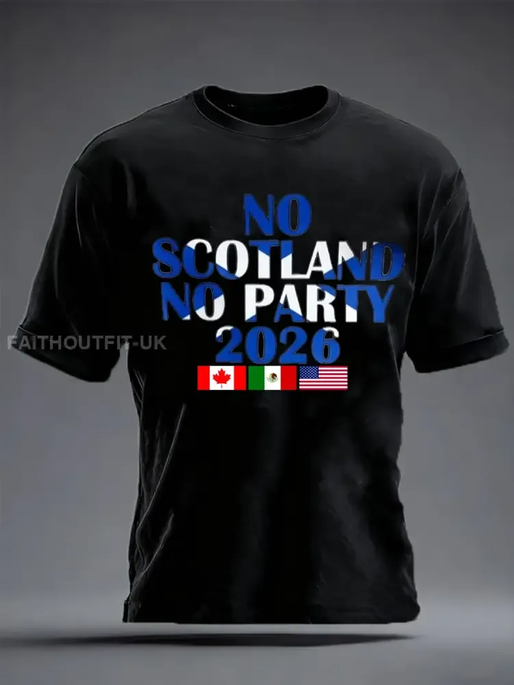 Men’s UK Football Lover 2026 Printed imitation cotton short-sleeved T-shirt