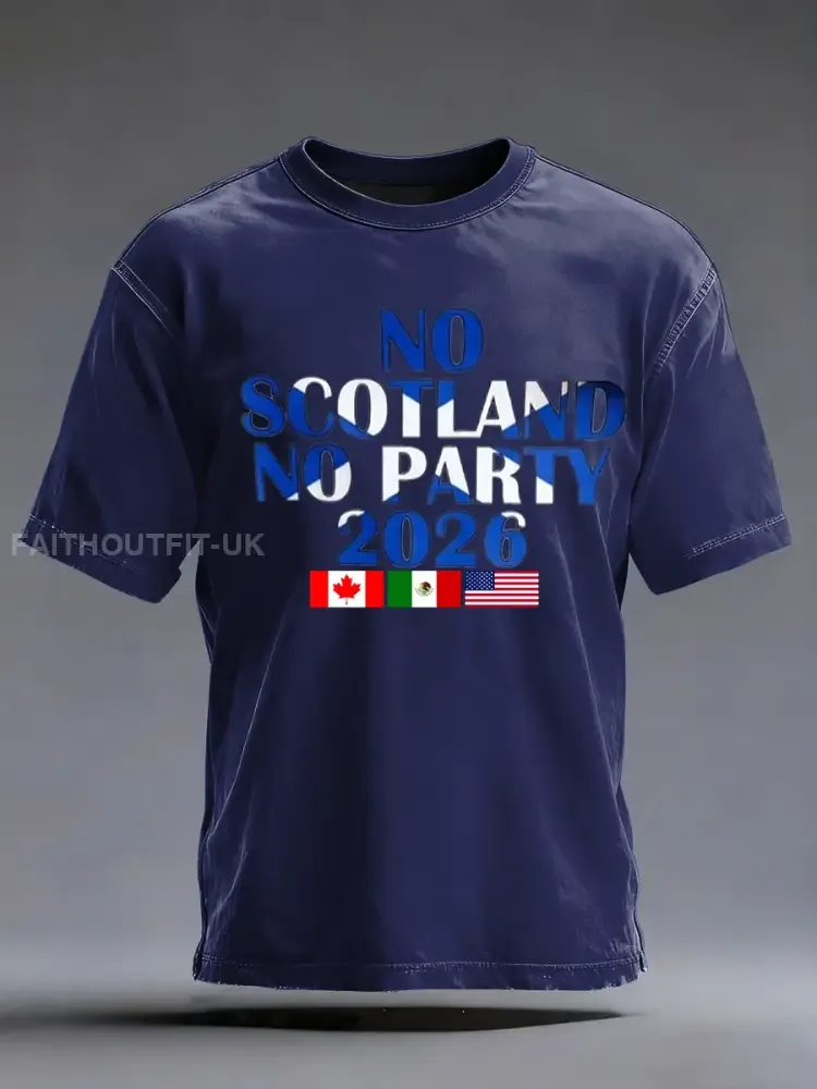 Men’s UK Football Lover 2026 Printed imitation cotton short-sleeved T-shirt