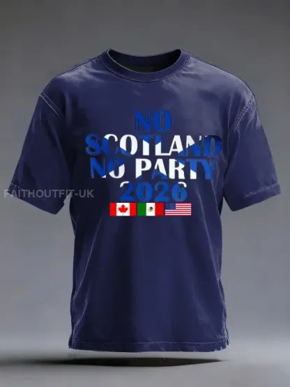 Men’s UK Football Lover 2026 Printed imitation cotton short-sleeved T-shirt