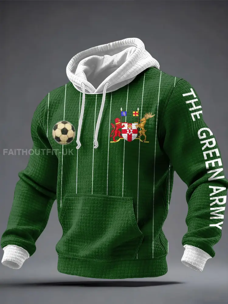 Men’s Ireland Football Lover 2026 Printed Hoodie
