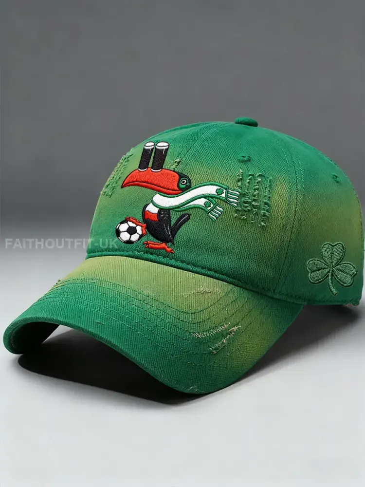 Unisex Ireland Football Lover 2026 Printed Hats - Green · ONE