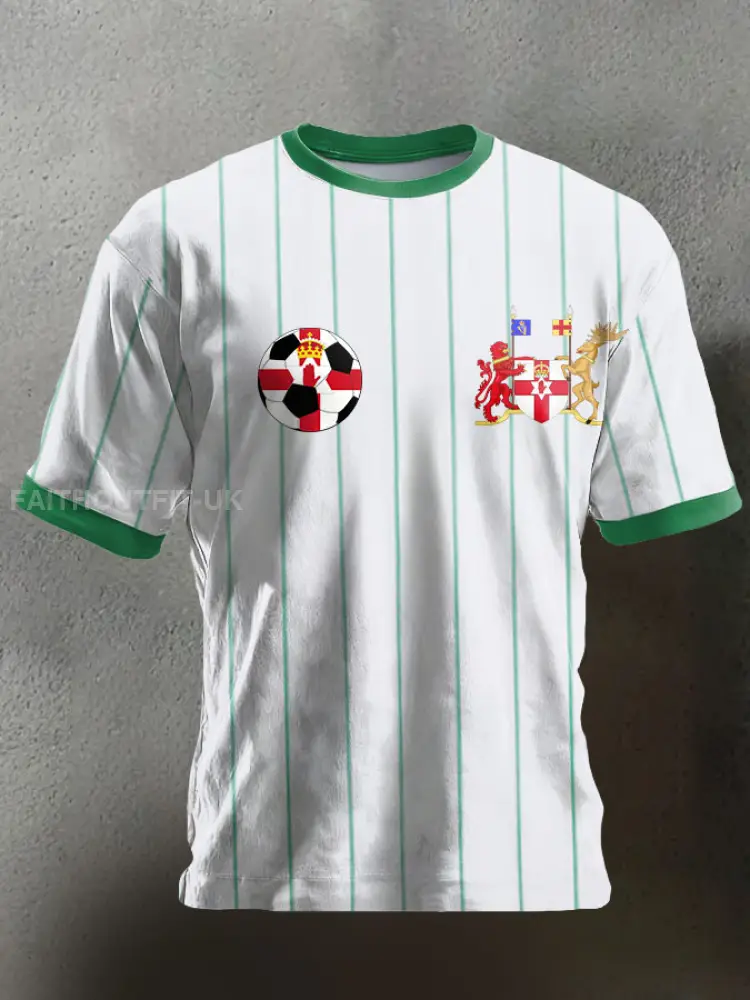 Unisex Northern Ireland Football Lover Printed T-shirt